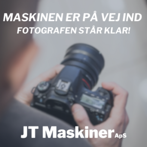 JT Maskiner ApS Maskinen er på vej ind