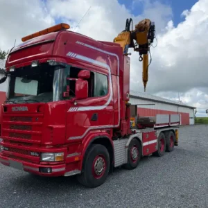 Scania med kran JTM2746 JT Maskiner ApS