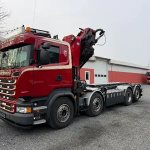 Scania R 520 med HMF kran JT Maskiner ApS