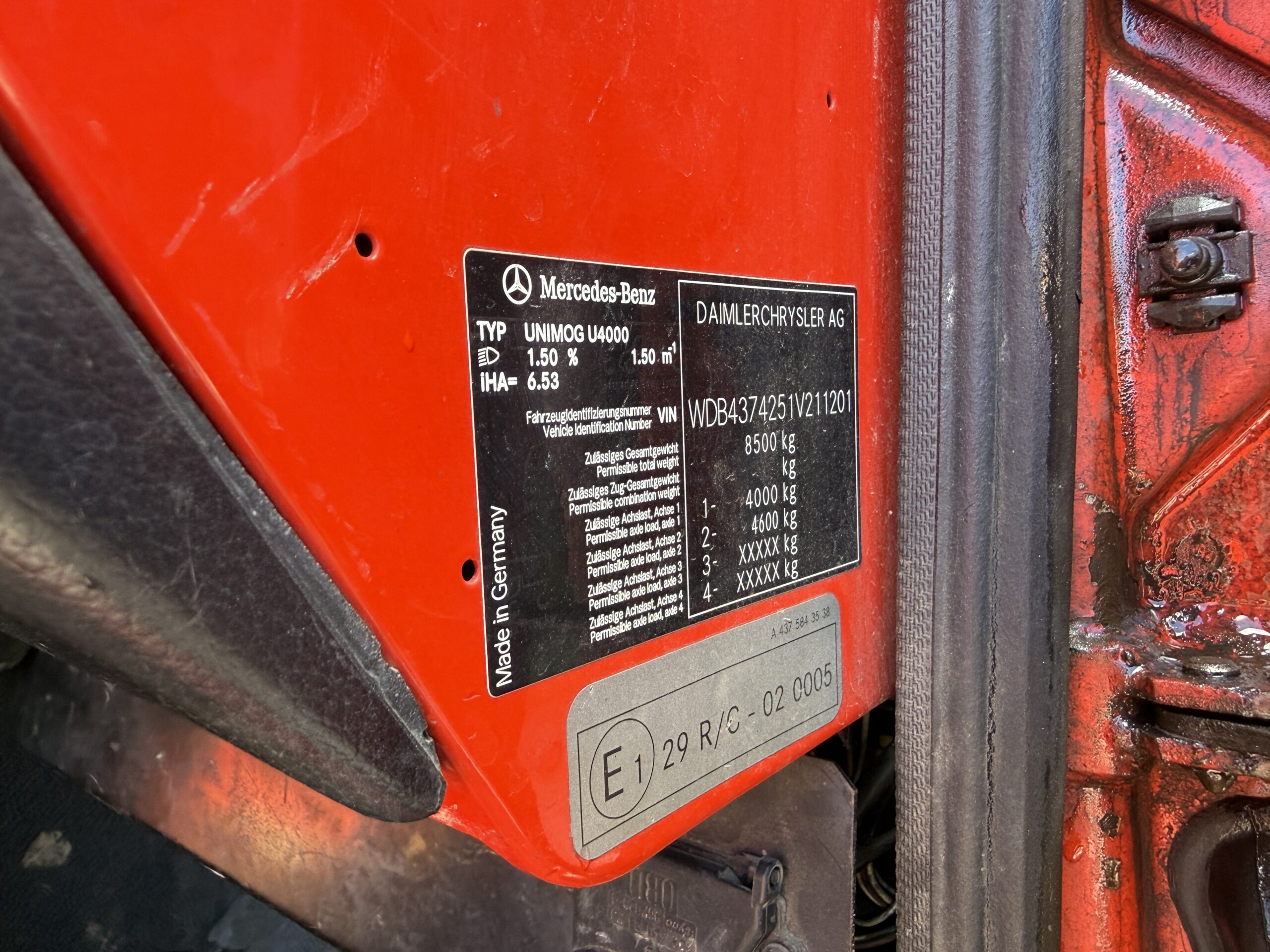 Unimog U4000 JTM2841 JT Maskiner ApS