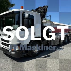 Scania med kran JT Maskiner ApS